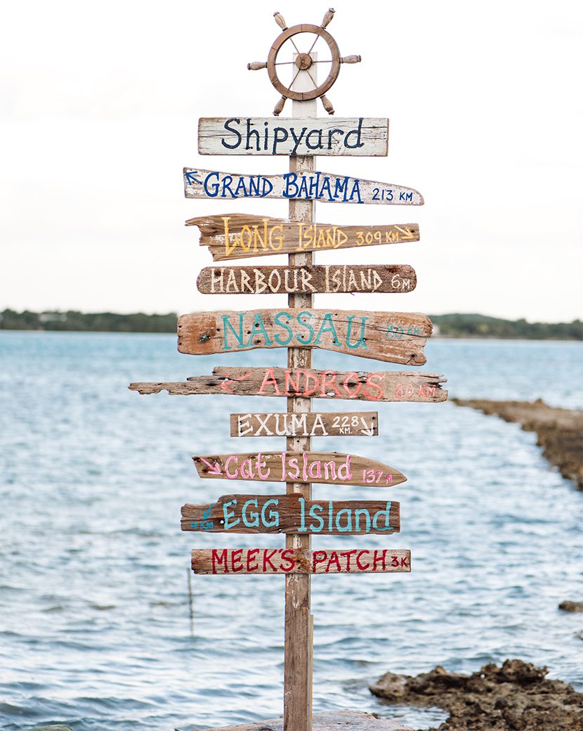 Wooden signpost