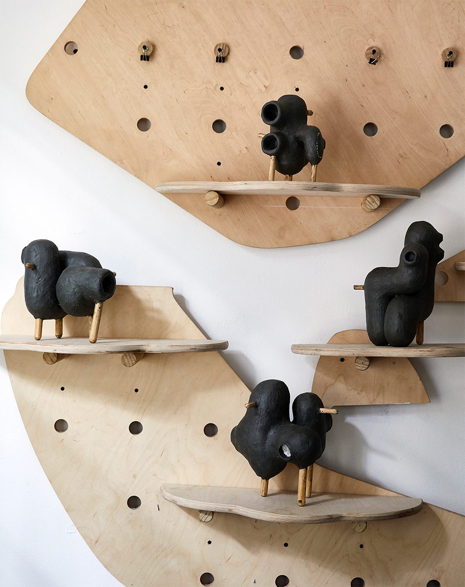Atang Tshikare explores organic sculptural forms with these ‘Legae’ pieces